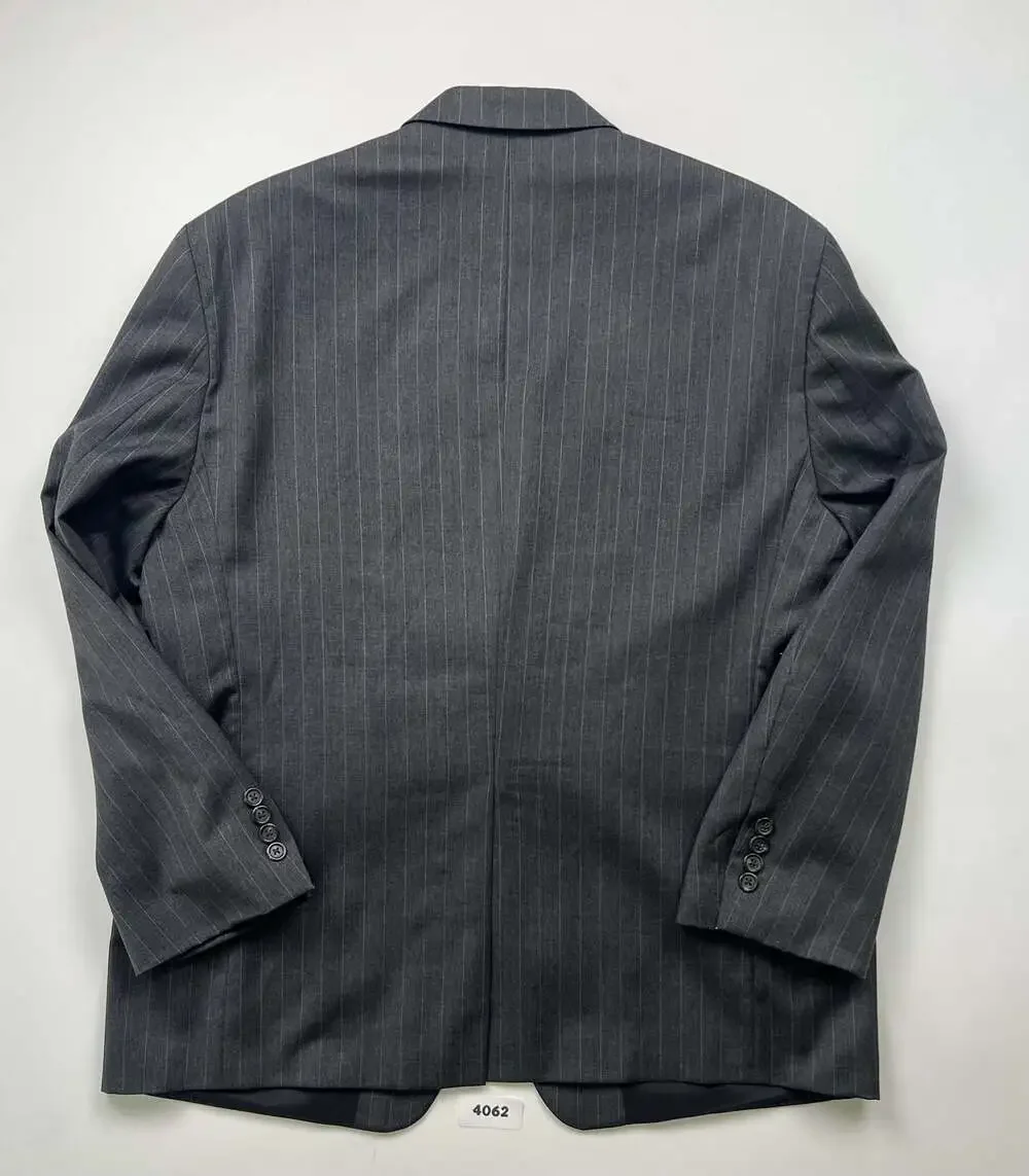 Lauren Ralph Lauren Gray Pinstripe 2-Button Wool Blazer Size 44S